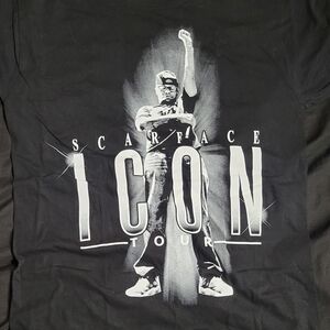 Scarface Icon Tour Black T-Shirt